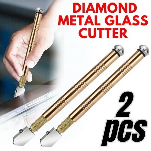 2Pcs Professional Glass Cutter Metal Carbide Precision Anti-Skid Cutting Tools