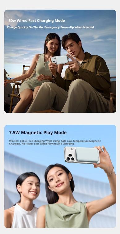 10000mAh Magnetic Wireless Power Bank – 15W PD Fast Charging