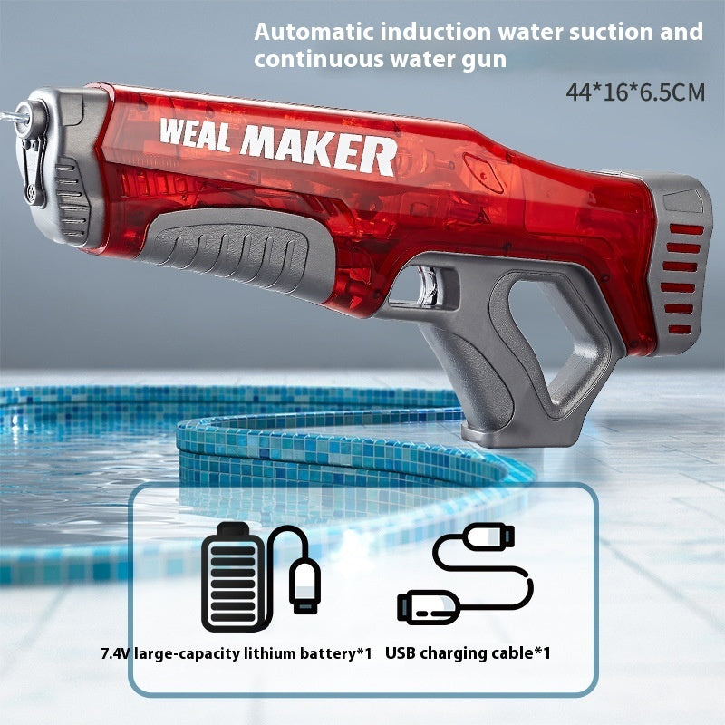 🦖💦 Dinosaur Electric Water Gun – Automatic Water-Absorbing Waterproof Water Blaster Toy for Kids & Outdoor Play