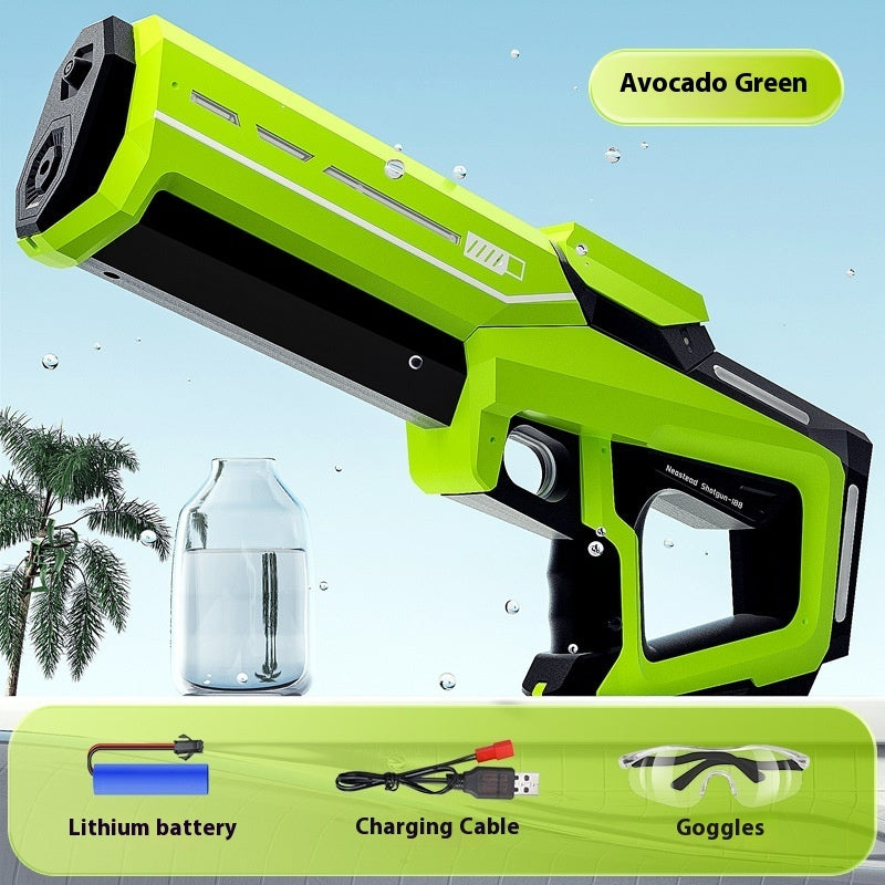 💦⚡ Automatic Water Feeding Pulse Electric Water Gun – High-Power Rechargeable Water Blaster Toy for Outdoor Fun