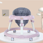 🍼🐸 Frog Baby Walker Anti-O-Leg Multifunctional Anti-Rollover with Music | 6-12 Months | Silent Wheels Option