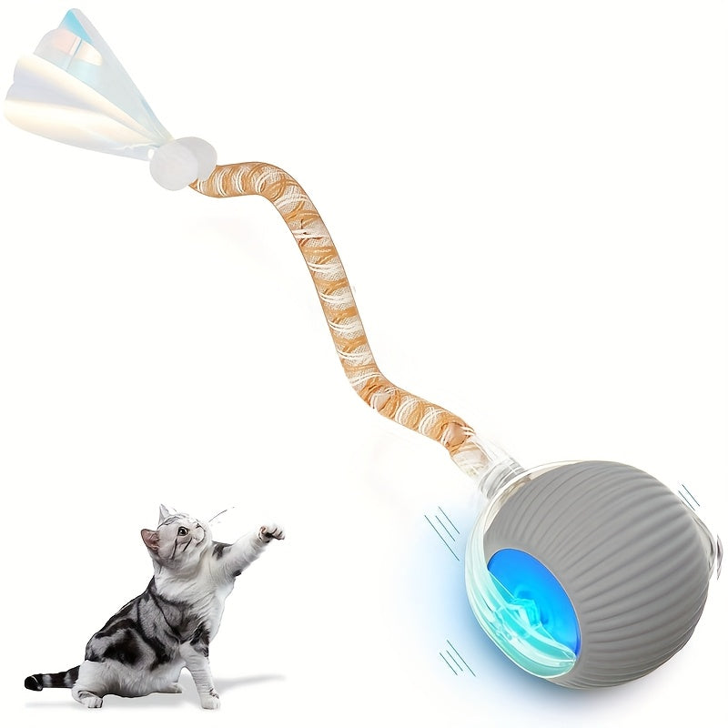 Interactive Cat Toy Ball with Automatic Movement & Obstacle Avoidance