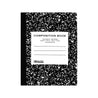 Notebooks & Notepads Composition Book CR 100-count | BLACK Marble - g8central.com