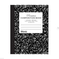 Premium Composition Book College Ruled 100 Ct. 9 3/4 x 7 1/2 in. | Black Marble Hard Cover G8Central