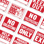 Open & Closed Signs, Double Sides Plastic Signs Vinyl, Business Store Office Door Window Restaurants, Bars, Retail, Salon, Shops, Waterproof, Indoor Outdoor