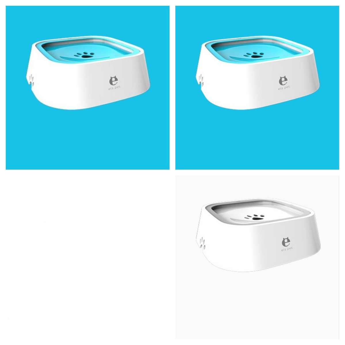 1.58 qt. Cat Dog Water Bowl Carried Floating Bowl Anti-Overflow Slow Water Feeder Dispenser Pet Fountain ABS&PP Dog Supplies