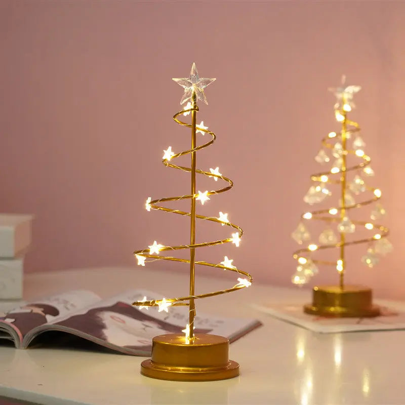 Crystal Christmas Tree Led Lights Indoor Decoration Fairy Lights Bedroom String Lights g8central.com