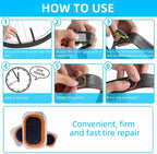Bike Patch Kit Bicycle Tire Repair Inner Tube Fix Puncture Glue Patches Tool Set g8central.com