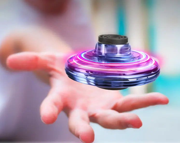 Mini Fingertip Gyro Interactive Decompression Toy Drone LED UFO Type Flying Helicopter Spinner Toy Kids G8Central.com