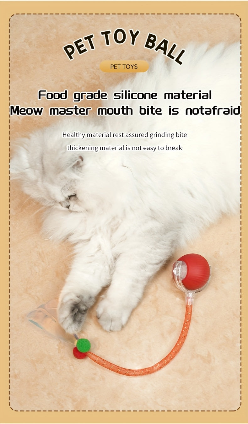 Interactive Cat Toy Ball with Automatic Movement &amp; Obstacle Avoidance