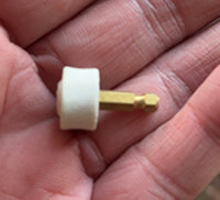 White grinding head