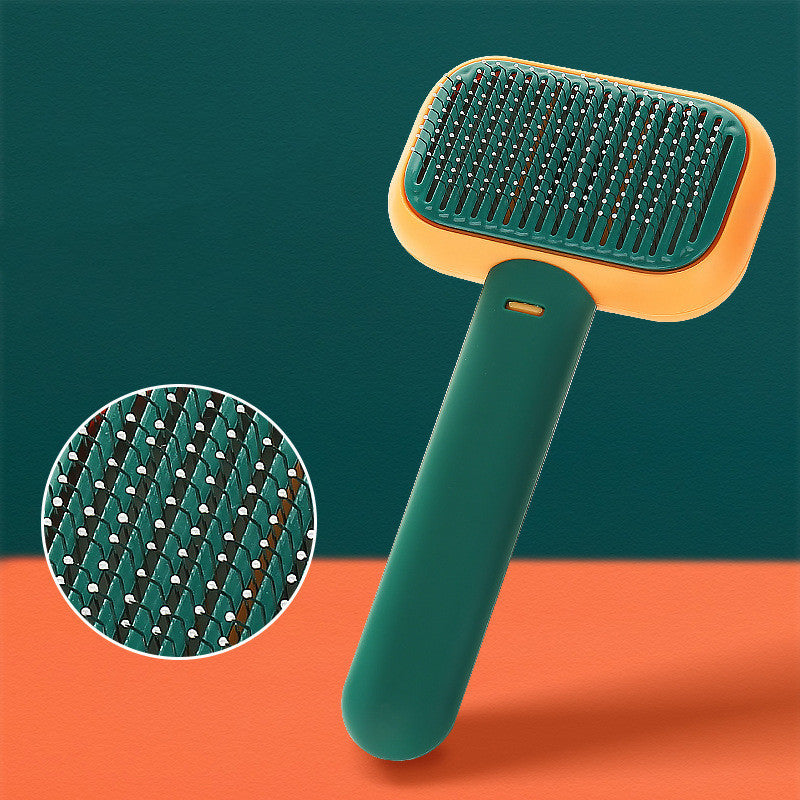 Cat Dog Hair Brush Hair Massage Comb Open-Knot Brush Grooming Cleaning Tool Stainless Steel Comb