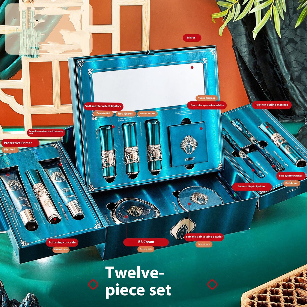 Creative Portable Home Makeup Kit – 12-Piece Beauty Cosmetic Set 💄