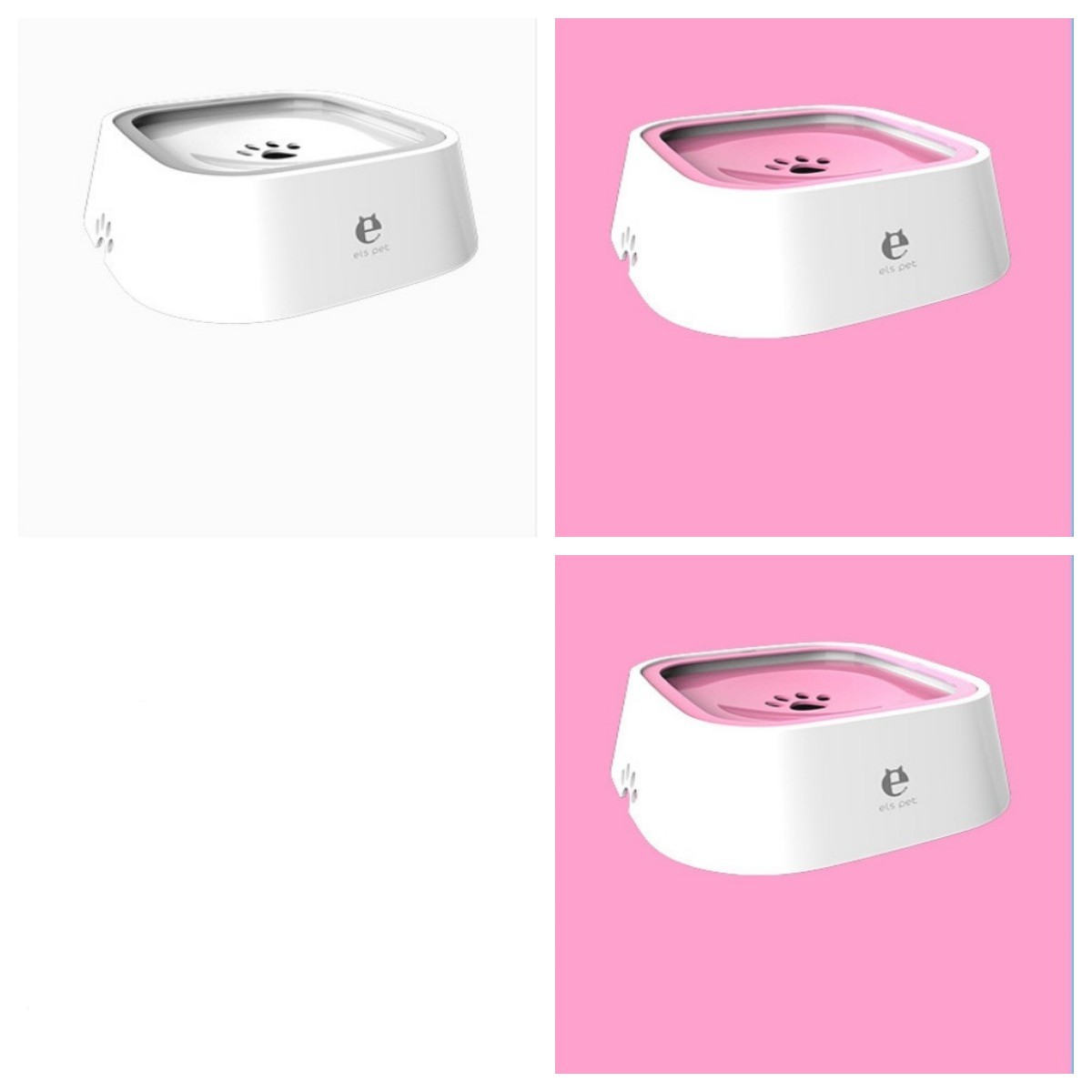 1.58 qt. Cat Dog Water Bowl Carried Floating Bowl Anti-Overflow Slow Water Feeder Dispenser Pet Fountain ABS&PP Dog Supplies