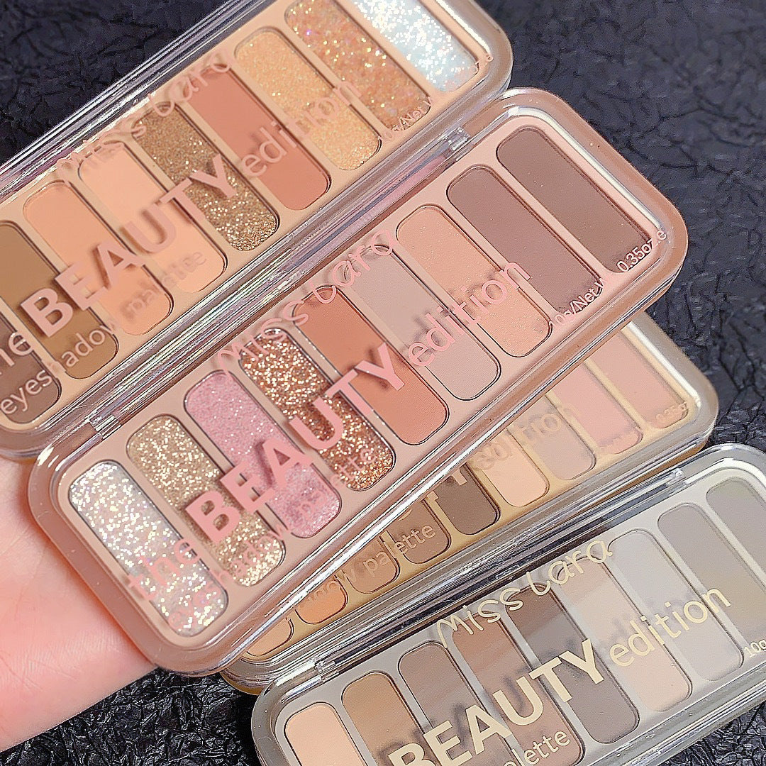 9 Color Daily Eyeshadow Palette – Natural Matte & Shimmer Eye Makeup ✨