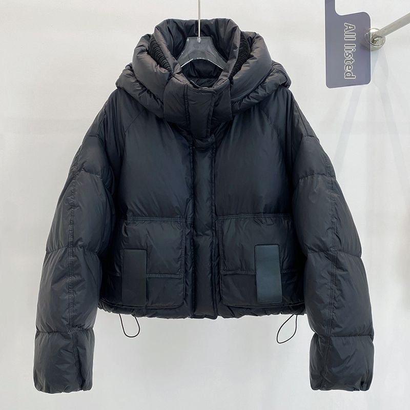 Cozy White Duck Down Puffer Coat