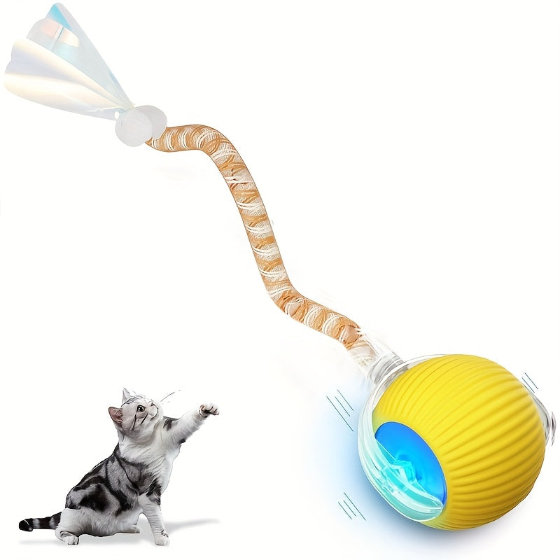 Interactive Cat Toy Ball with Automatic Movement & Obstacle Avoidance