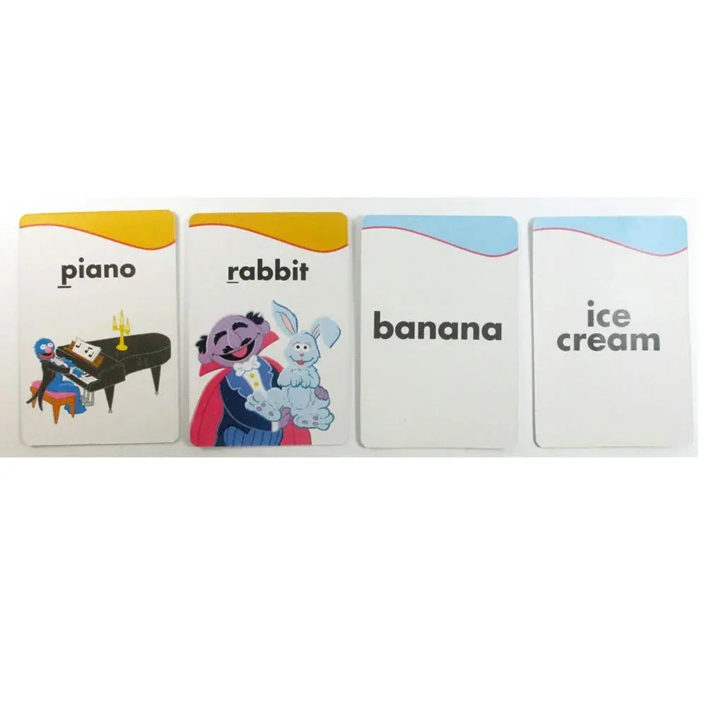 Educational Sesame Street Flash Card, Picture ABC Letters Words & Color Geometry Shape & Number & Alphabet, Flashcards Game For Preschool Kindergarten (36/Pack) G8Central