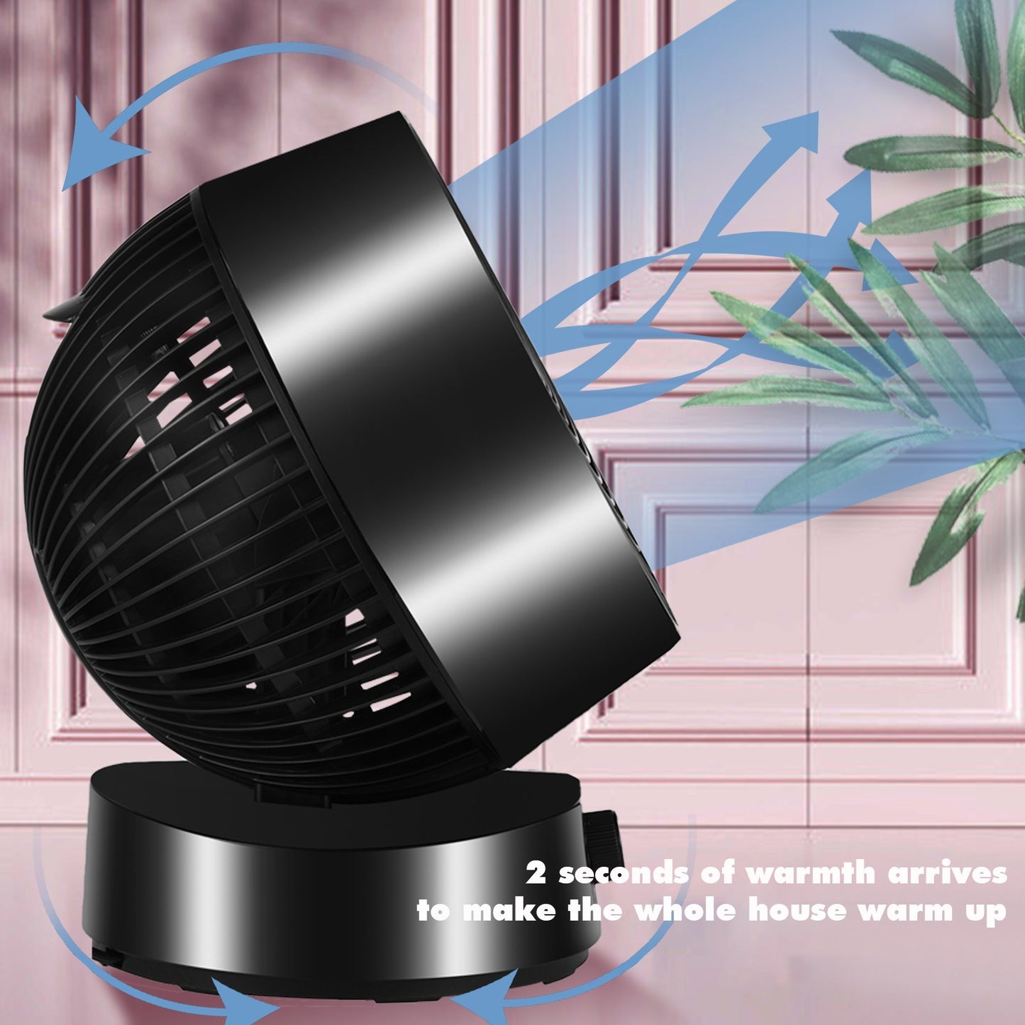 Portable Desk Wired Fans 3 Speeds 28W Silent Mode Air Circulator Fan