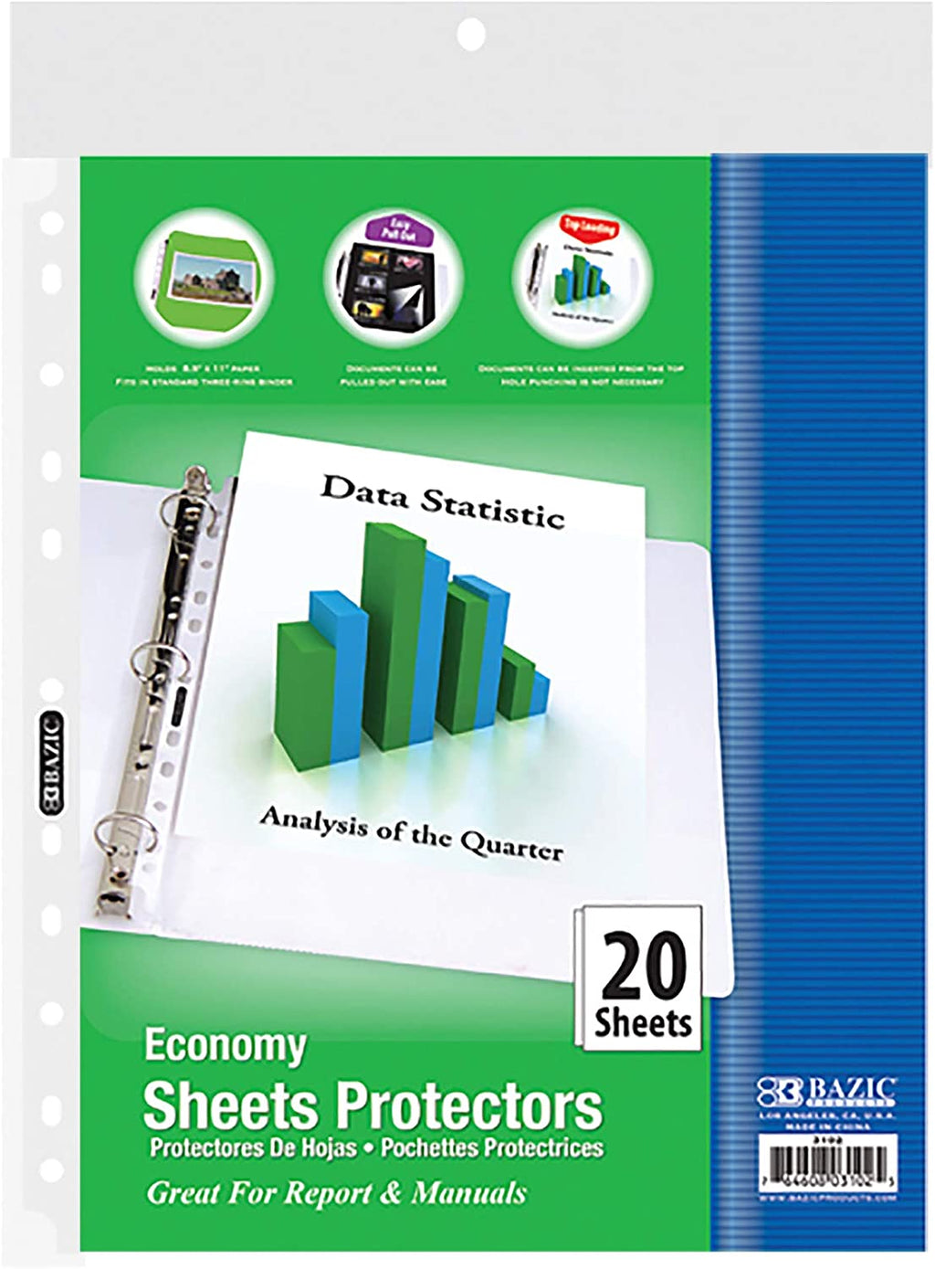 Economy Weight Top Loading Sheet Protectors (10/Pack).
