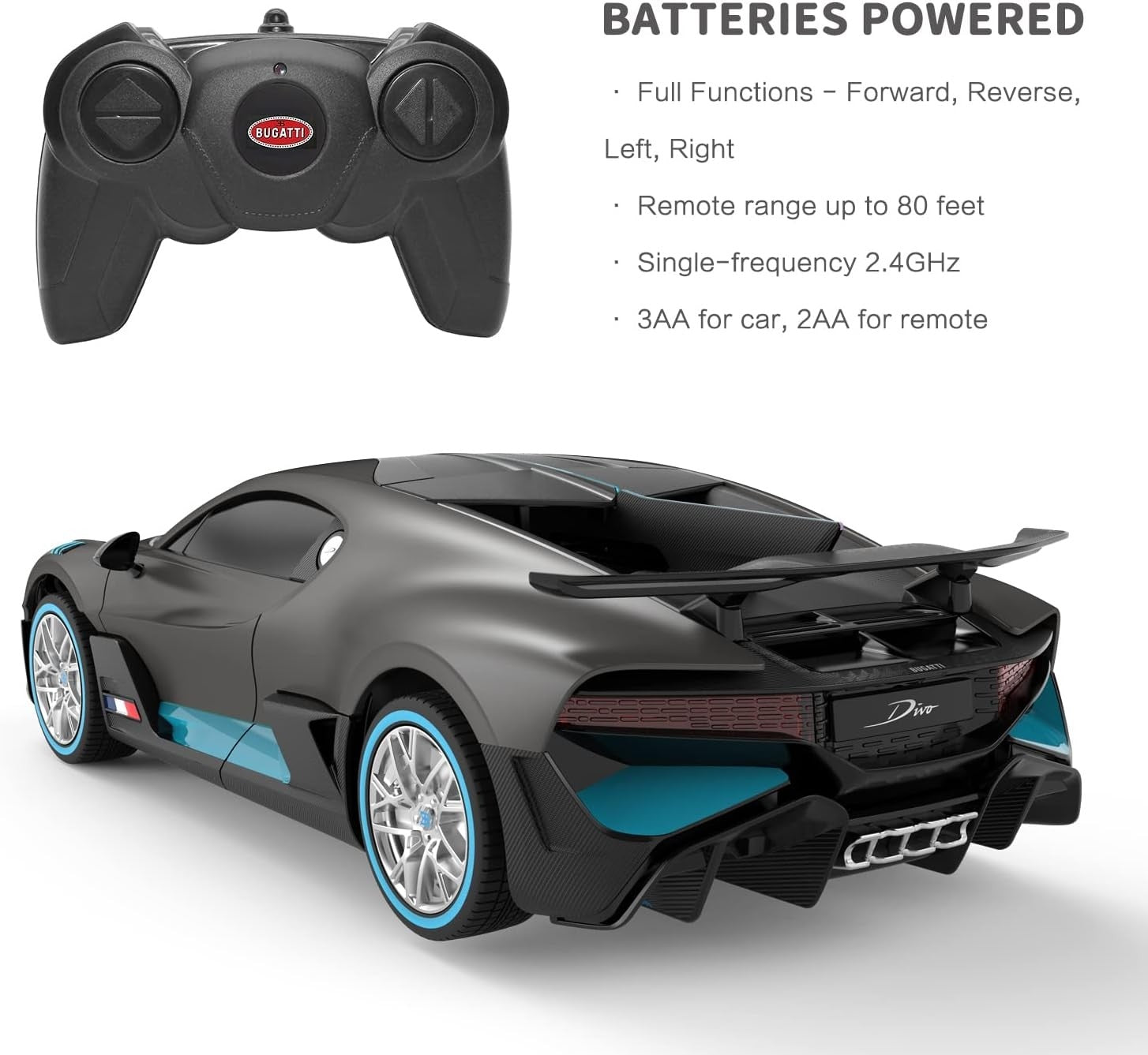 1:24 Scale RC Bugatti Divo – High Speed Remote Control Supercar 🚗💨✨