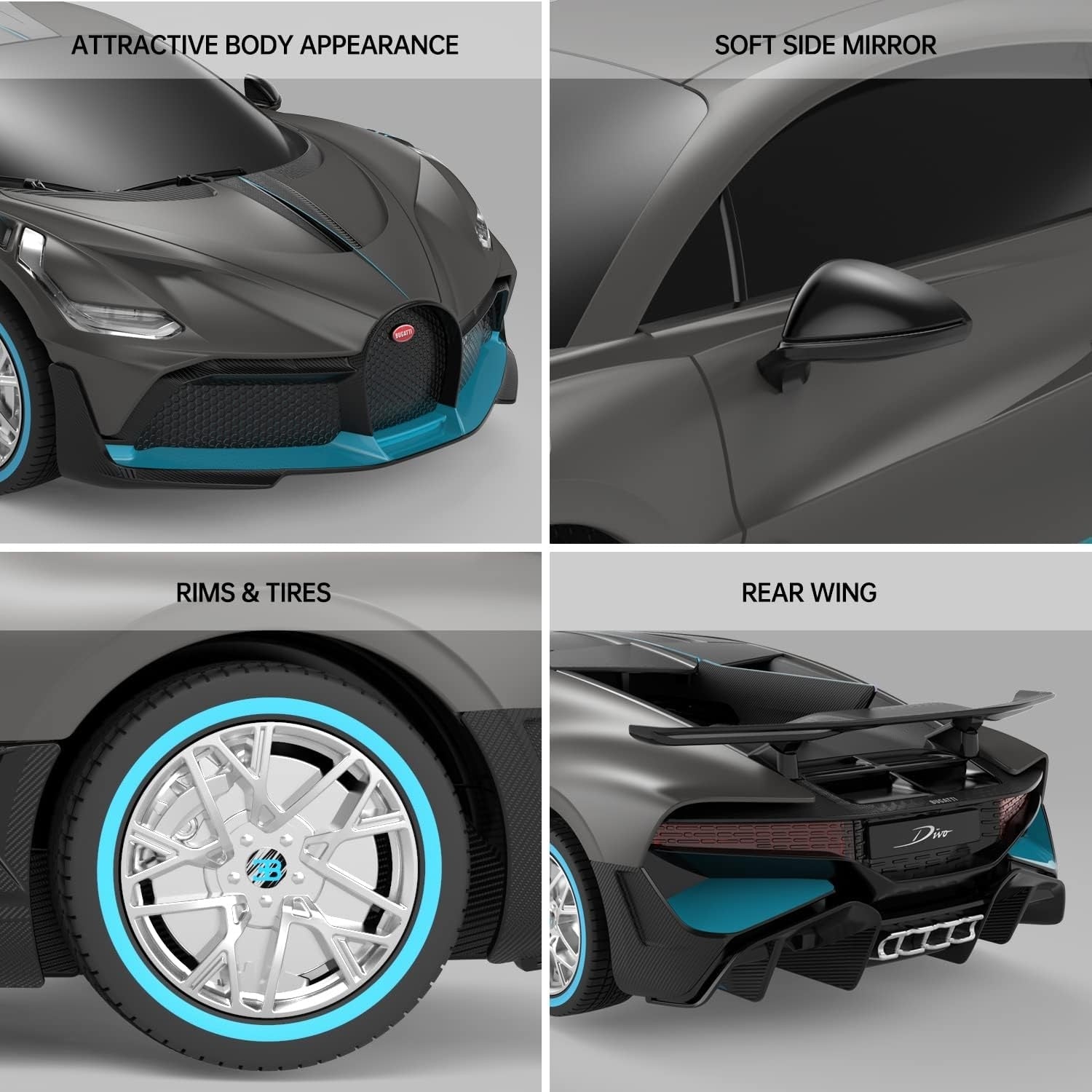 1:24 Scale RC Bugatti Divo – High Speed Remote Control Supercar 🚗💨✨