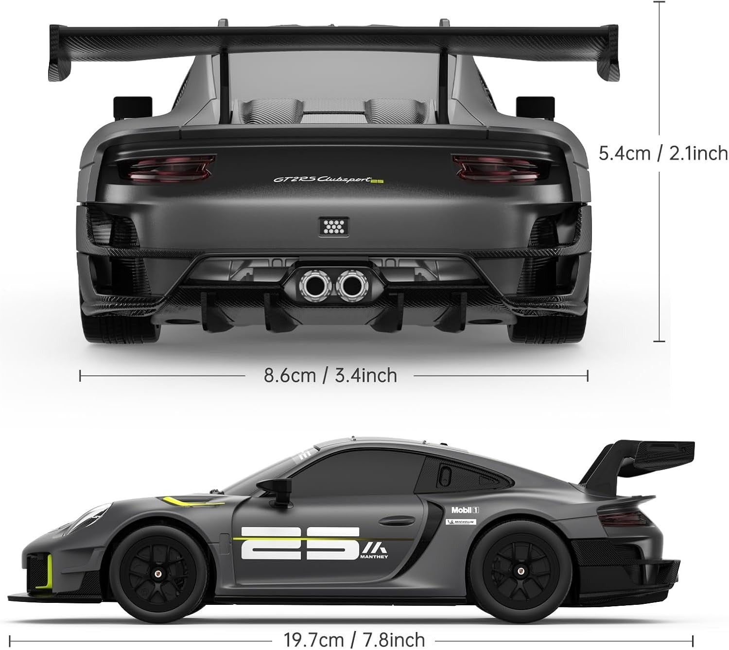 1:24 Scale RC Porsche 911 GT2 – Remote Control Sports Car 🚗💨✨
