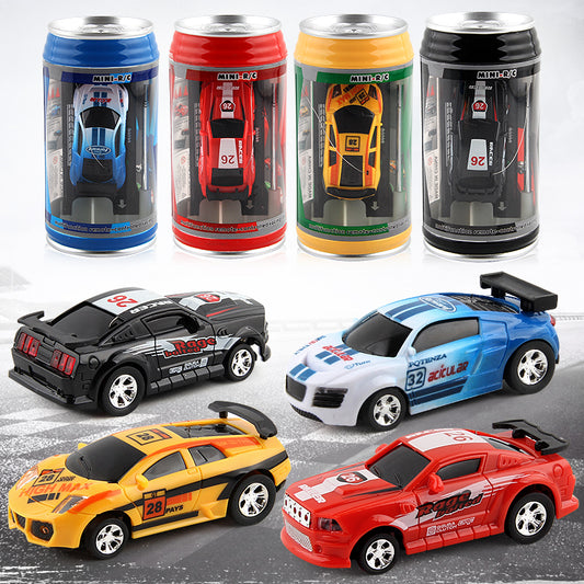 Coke Can Mini RC Car Radio Remote Control Micro Racing Car 4 Frequencies