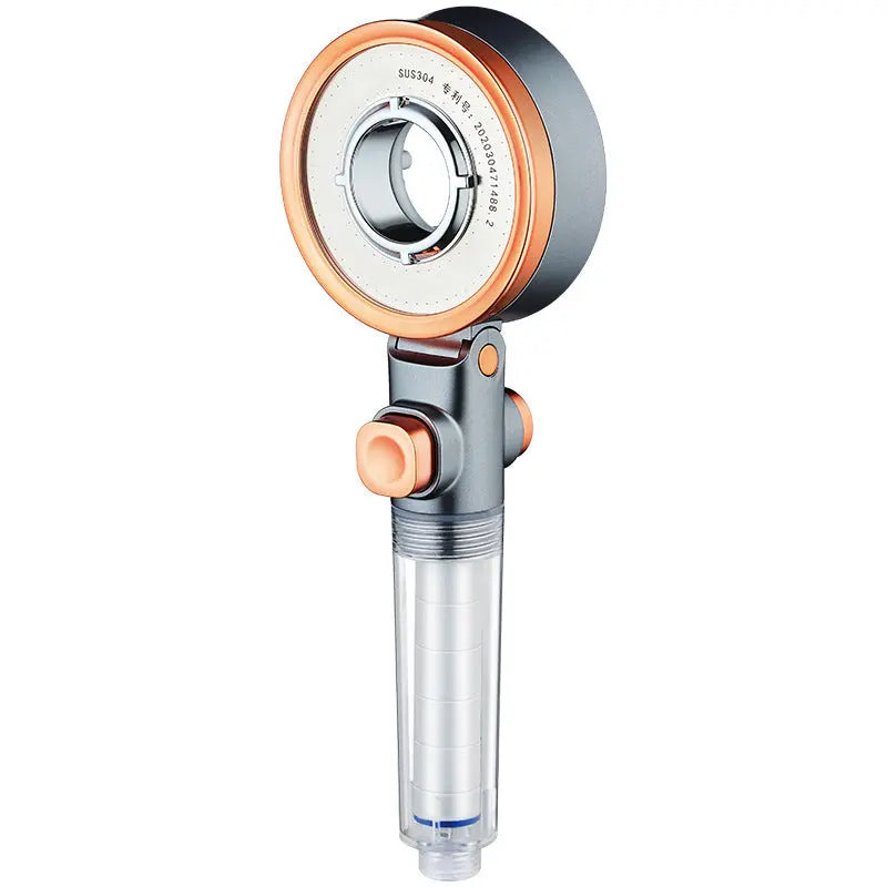 Filtered Water Shower Head with Three-gear Pressurized Water Stop and De-chlorination Skin Care Beauty g8central.com