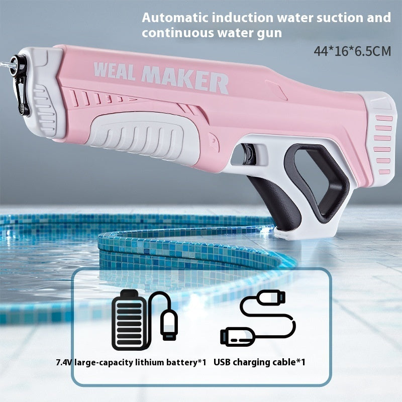 🦖💦 Dinosaur Electric Water Gun – Automatic Water-Absorbing Waterproof Water Blaster Toy for Kids & Outdoor Play