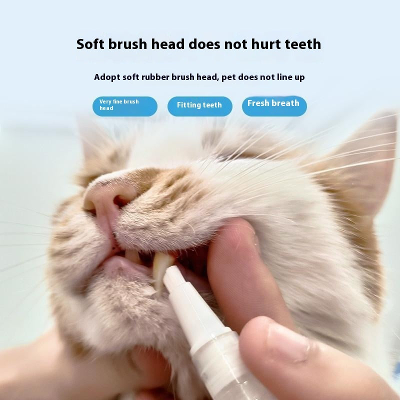 Pet Toothbrush Pen – Dog & Cat Teeth Cleaning Tool | Fresh Breath Dental Care