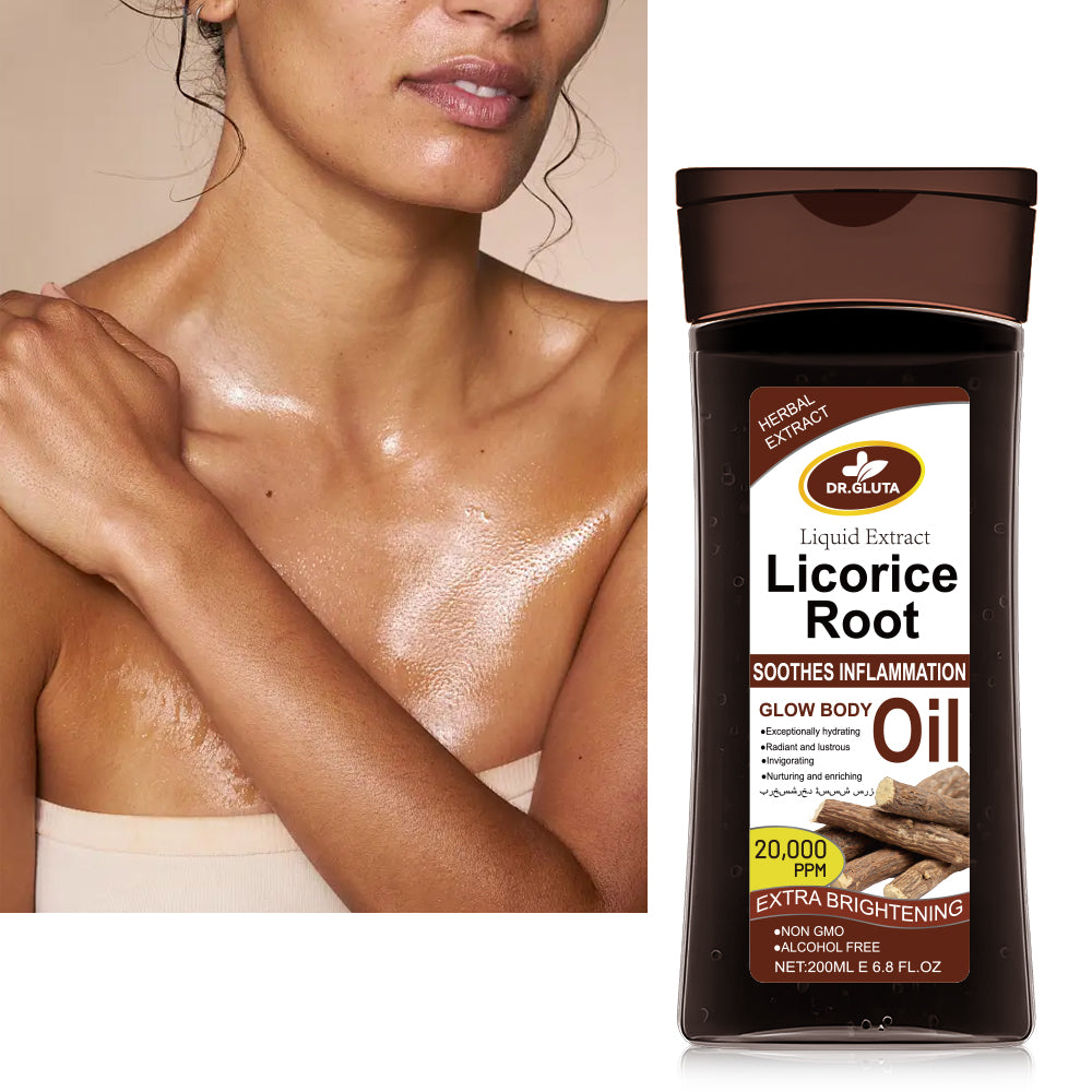 Licorice Root Oil Herbal Extract Liquid Extract Whitening Body Oil Extra Brightening Skin Care 200ml