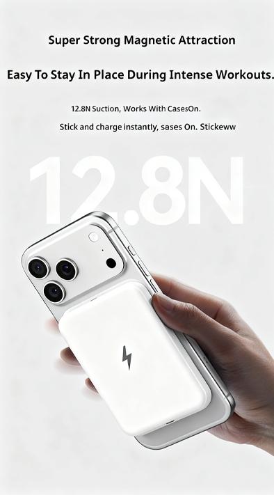 10000mAh Magnetic Wireless Power Bank – 15W PD Fast Charging