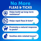 Natural Flea & Tick Chews for Cats – Daily Protection + Skin, Coat & Dental Support | 135 Soft Chews ✨