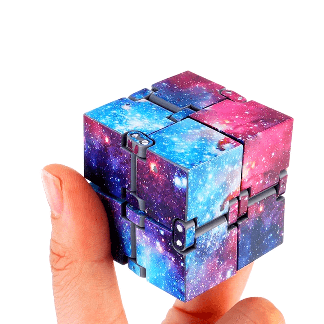 Magic Infinity Cube Stress Fidget Sensory Toys Autism Anxiety Relief Kids Gift Fidget Toy Autism Anti Stress Relief Creative Infinite Cube Magic Cube Office Flip Cubic Puzzle