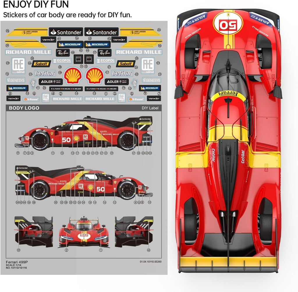 1:14 RC Ferrari 499P Le Mans Hypercar – High Speed Remote Control Racing Car 🏎️🔥✨