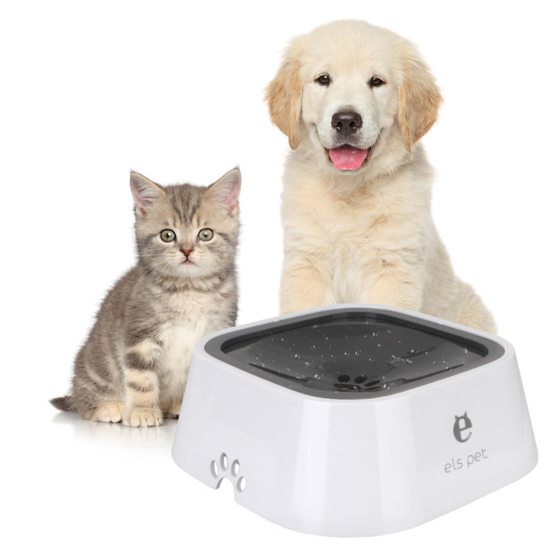 1.58 qt. Cat Dog Water Bowl Carried Floating Bowl Anti-Overflow Slow Water Feeder Dispenser Pet Fountain ABS&PP Dog Supplies