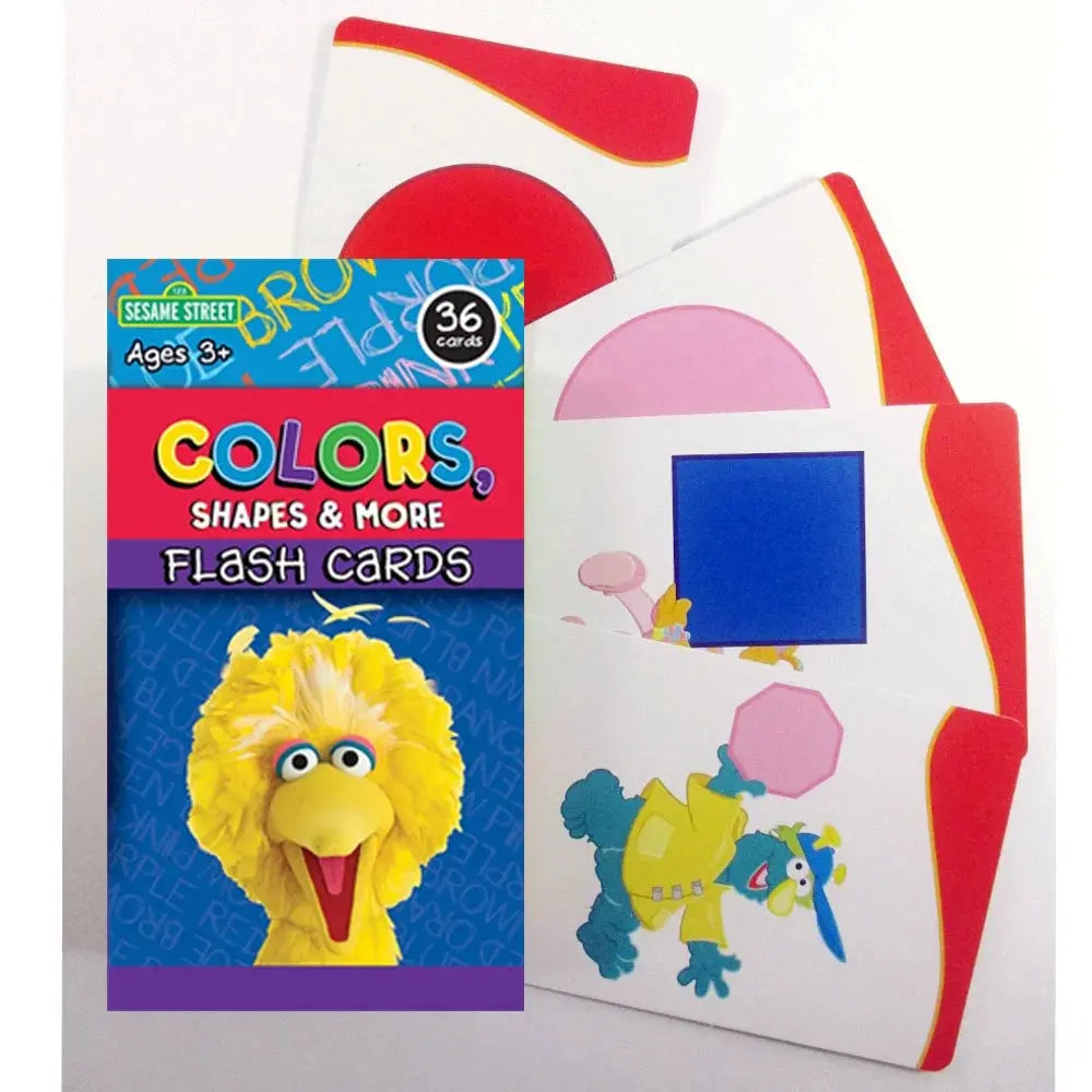 Educational Sesame Street Flash Card, Picture ABC Letters Words & Color Geometry Shape & Number & Alphabet, Flashcards Game For Preschool Kindergarten (36/Pack) G8Central