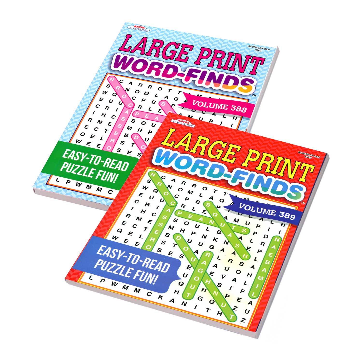 Puzzle Book | KAPPA Large Print Word Finds | 2-Titles