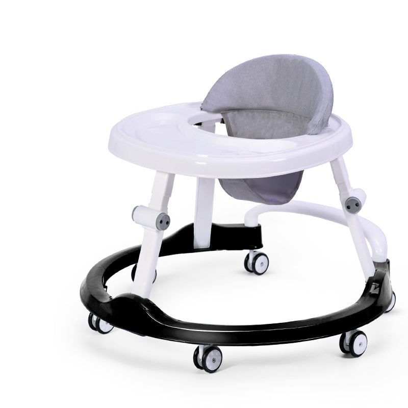 👶✨ Baby Walker Silent Wheel Multi-Function Drop-Resistant Trolley with Music & Foot Pad (6–12 Months)
