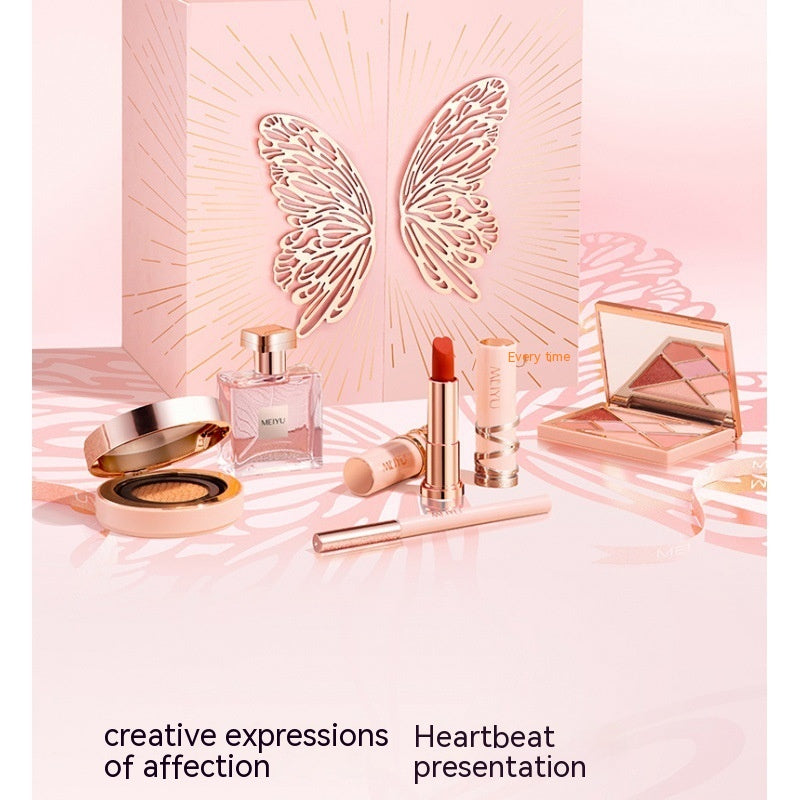 Christmas Beauty Lipstick Gift Box – Girls Cosmetic Makeup Set 🎄💄