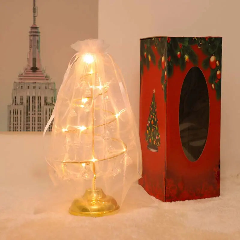 Crystal Christmas Tree Led Lights Indoor Decoration Fairy Lights Bedroom String Lights g8central.com