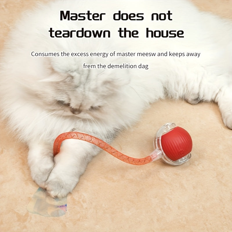 Interactive Cat Toy Ball with Automatic Movement &amp; Obstacle Avoidance