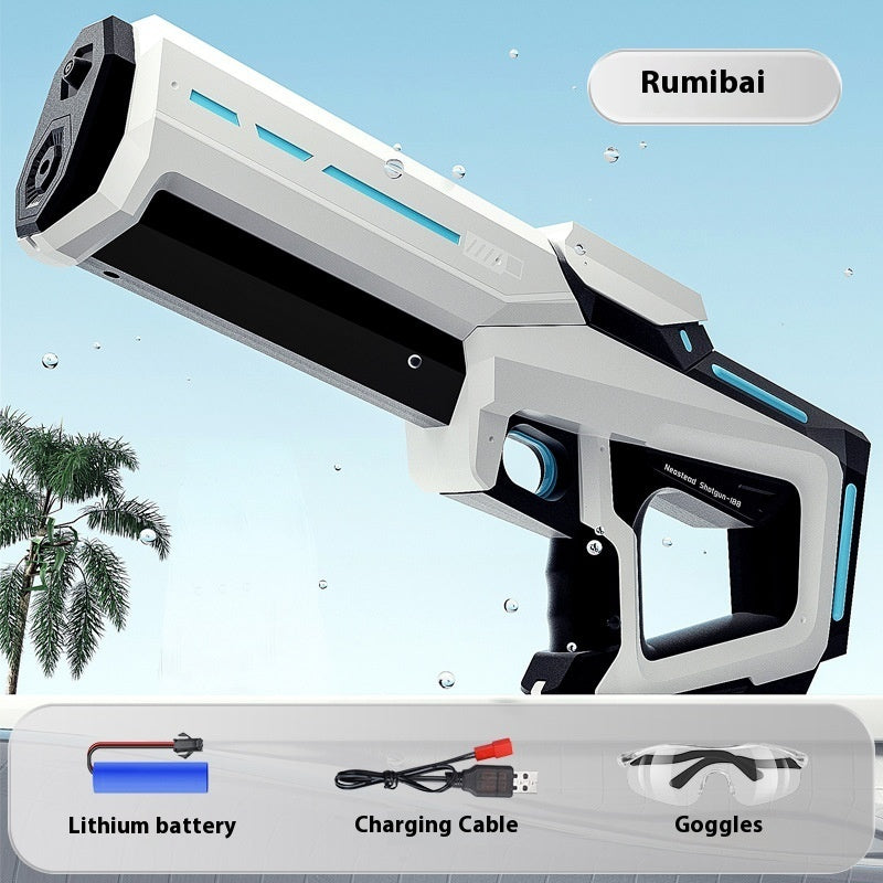 💦⚡ Automatic Water Feeding Pulse Electric Water Gun – High-Power Rechargeable Water Blaster Toy for Outdoor Fun
