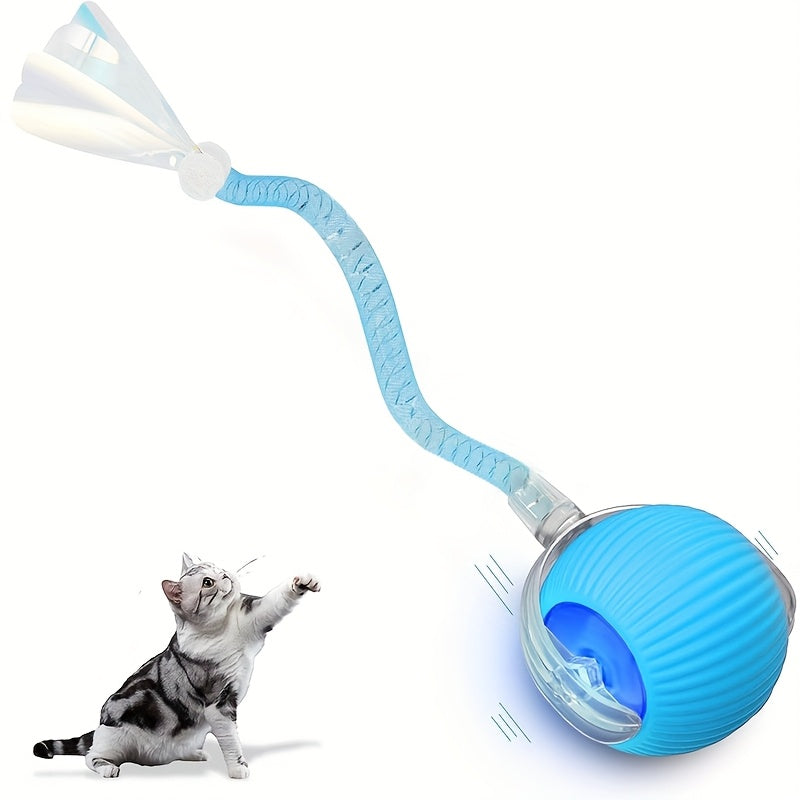 Interactive Cat Toy Ball with Automatic Movement &amp; Obstacle Avoidance