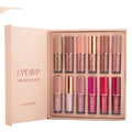 2 Color Book Lip Gloss Set – Matte Liquid Lipstick Makeup Collection 💄✨
