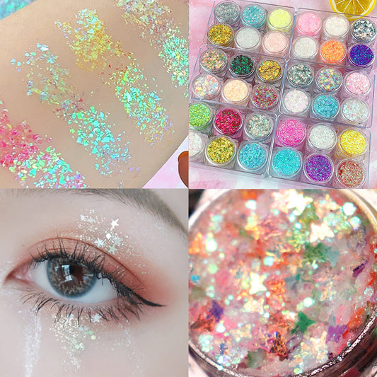 Children’s Stage Makeup Eye Glitter Eyeshadow – Sparkling Kids Performance Eye Makeup ✨
