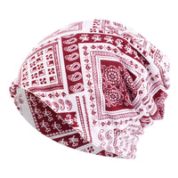 White background wine red / One size