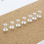 Clear Transparent Push Pins Thumb Tacks (100/Pack) | Pack 3.