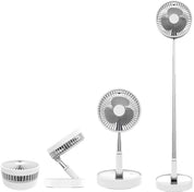 Folding Pedestal Stand Fan Mini Telescopic Fan USB Rechargeable Table Floor Fan